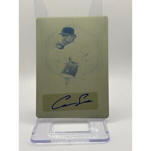 2024 Leaf Trinity Baseball Cam Smith Yellow Printing Plate Auto 1/1 SSP Astros